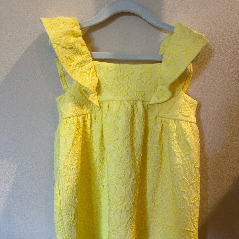 NEW WITH TAGS Janie and Jack Yellow Flutter Sleeve Dress - Size 4